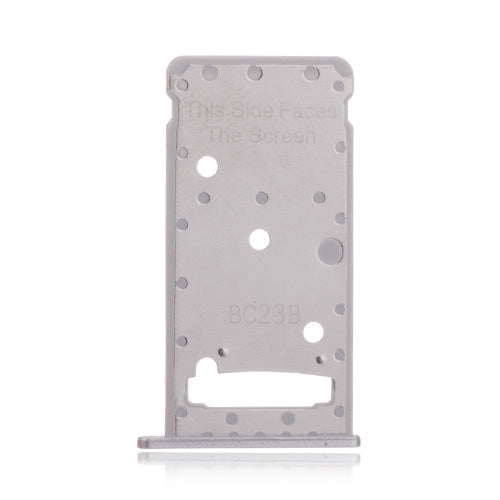 OEM SIM + SD Card Tray for Huawei Y7 Prime Silver