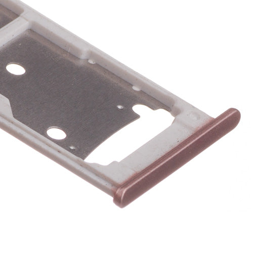 OEM SIM + SD Card Tray for Huawei Y7 Prime Pink