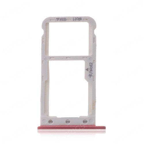 OEM SIM + SD Card Tray for Huawei P9 Lite mini Red