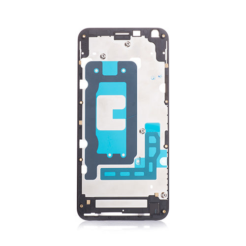 OEM LCD Supporting Frame + Mesh for LG Q6 Astro Black