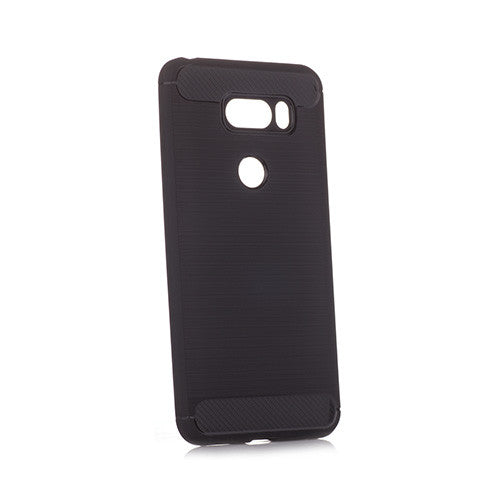 Brushed Silicon Back Shell for LG V30 Black