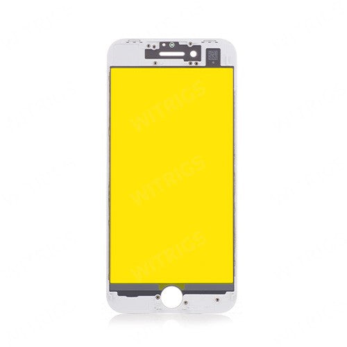 OEM Front Glass + Frame for iPhone 8 White
