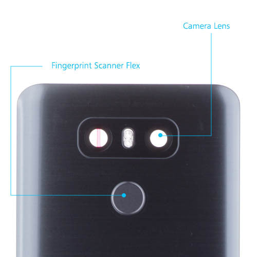OEM Rear Housing Assembly for LG G6 Ice Platinum