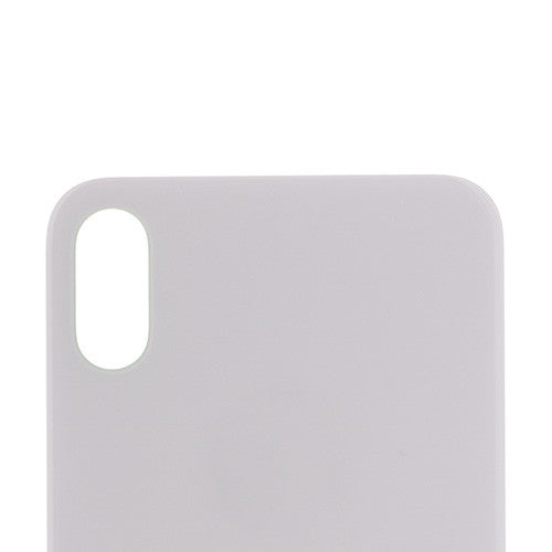 Custom Battery Cover for iPhone X Silver