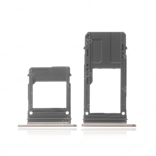 OEM SIM + SD Card Tray for Samsung Galaxy A7 (2017) Gold Sand