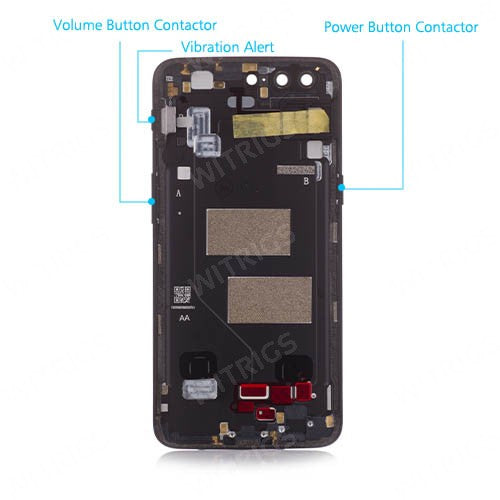 OEM Back Cover + Camera Lens for OnePlus 5 Midnight Black