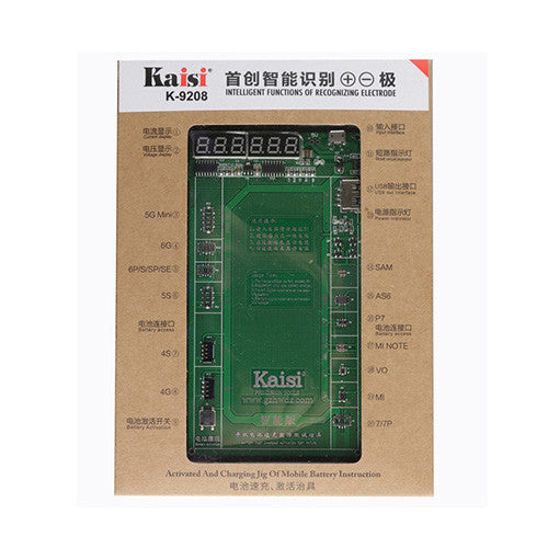 Kaisi 9208 Battery Fast Charging Activation Test Fixture Green