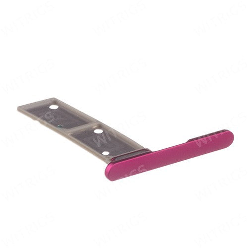 OEM SIM Card Tray + Card Cover Flap for Sony Xperia XA1 Plus Pink