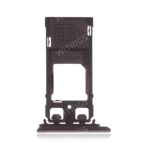 OEM SIM + SD Card Tray + Cover Flaps for Sony Xperia XZS Black