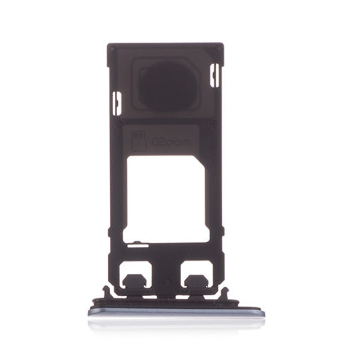 OEM Dual SIM + SD Card Tray + Cover Flaps for Sony Xperia XZS Ice Blue