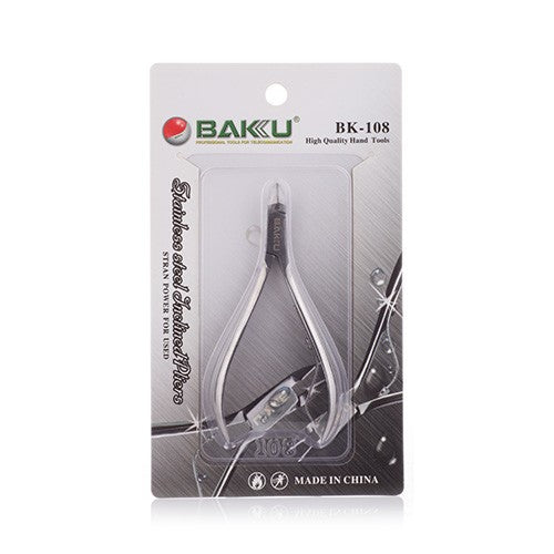 Universal Mini Stainless Steel Inclined Pliers Silver