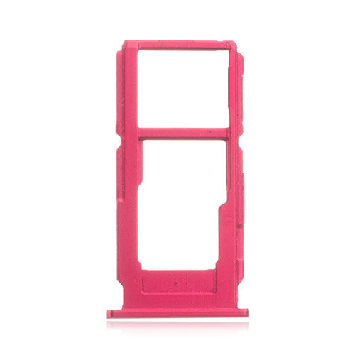 OEM SIM + SD Card Tray for OPPO R11S Red
