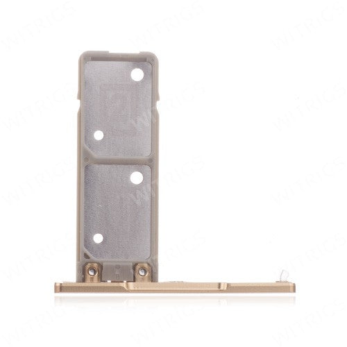 OEM Dual SIM Card Tray + SIM Cover Flap for Sony Xperia XA1 Ultra Lime Gold