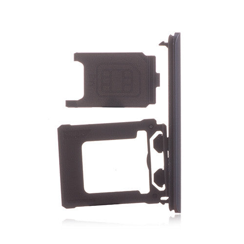 OEM SIM Card Tray + SIM Cover Flap for Sony Xperia XZ1 Moonlit Blue