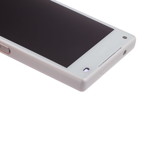 Custom Screen Replacement with Frame for Sony Xperia Z5 Compact White