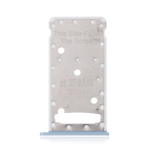 OEM SIM + SD Card Tray for Huawei Y7 Prime Light Blue