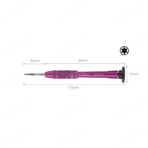 Witrigs Torx Screwdriver T4 1.2*25mm Purple