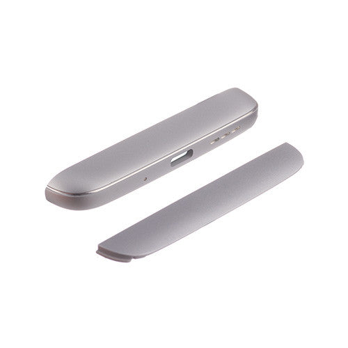 OEM Top + Bottom Speaker Cover for LG G5 Silver
