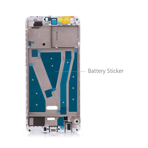 OEM LCD Supporting Frame for Huawei Y9 (2018) White