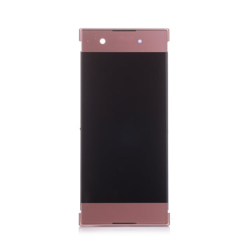 Custom Screen Replacement with Frame for Sony Xperia XA1 Pink