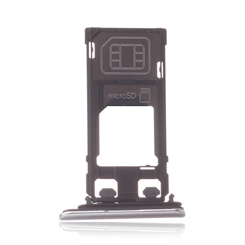 OEM SIM + SD Card Tray for Sony Xperia XZ Silver