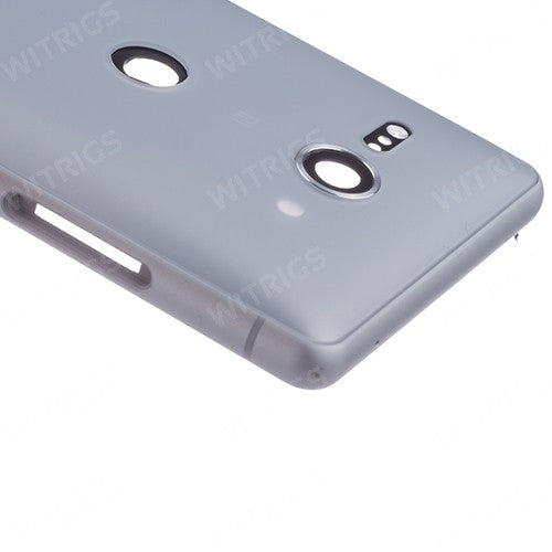 OEM Back Cover for Sony Xperia XZ2 Compact White Silver