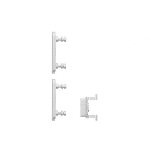 OEM Power Button + Volume Button+ Mute Button for iPhone 8 Plus Silver