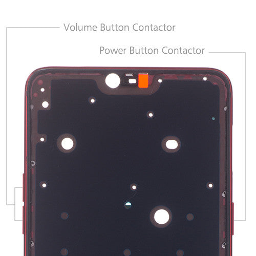 OEM Middle Frame for OPPO R15 Hot Red