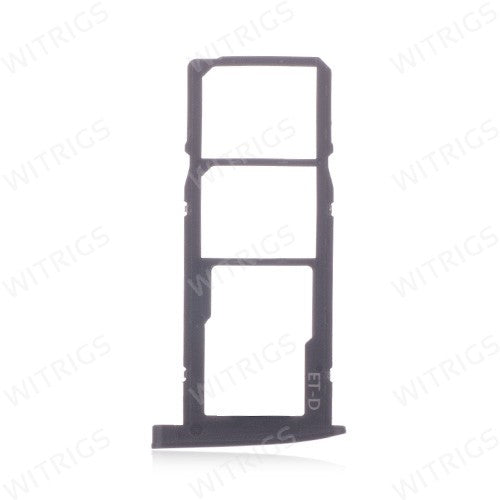 OEM Dual SIM + SD Card Tray for Motorola Moto G6 Play Flash Gray