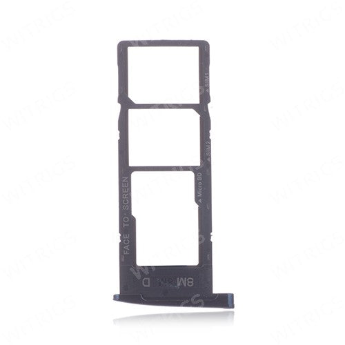 OEM Dual SIM + SD Card Tray for Motorola Moto G6 Plus Deep Indigo