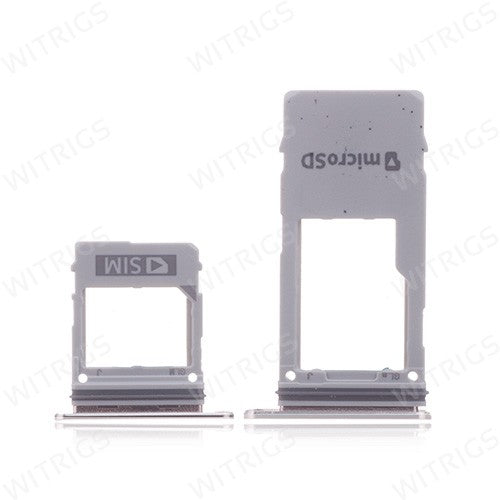 OEM SIM + SD Card Tray for Samsung Galaxy A8 Plus (2018) Gold