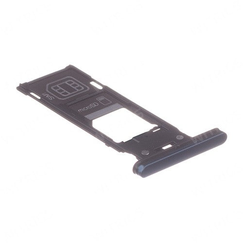 OEM Dual SIM Card Tray + SIM Card Cover Flap for Sony Xperia XZ2 Deep Green