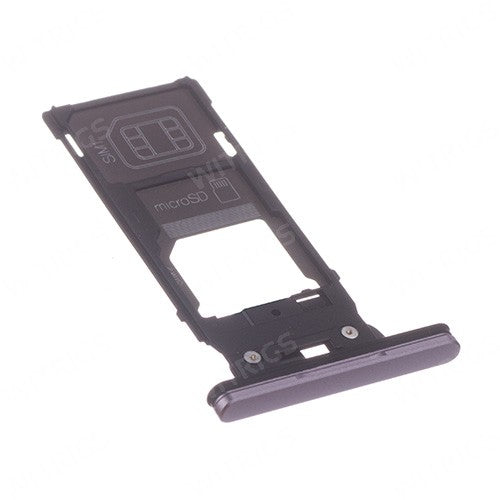 OEM Dual SIM Card Tray + SIM Card Cover Flap for Sony Xperia XZ2 Ash Pink