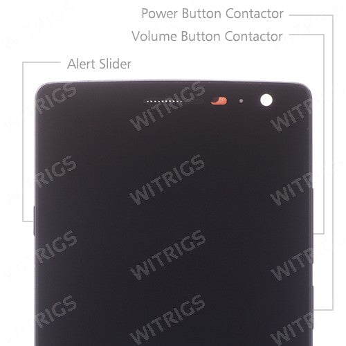 OEM Screen Replacement with Frame for OnePlus 2 Sandstone Black