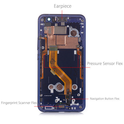 OEM Screen Replacement Assembly for HTC U11 Sapphire Blue