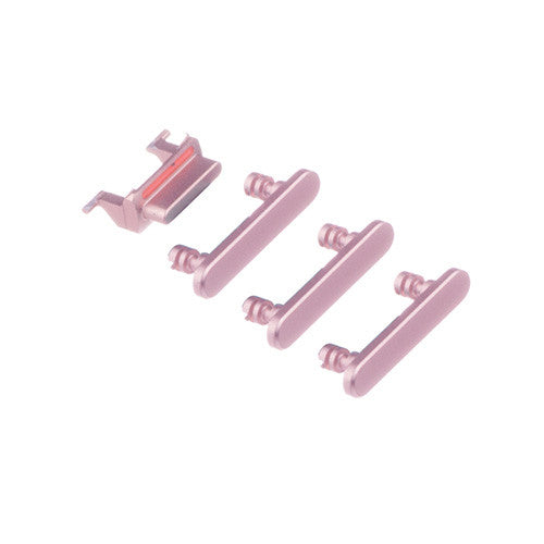 OEM Power Button + Volume Button + Mute Button for iPhone 7 Plus Rose Gold
