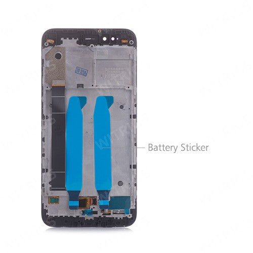 Custom Screen Replacement with Frame for Xiaomi Mi A1 Black