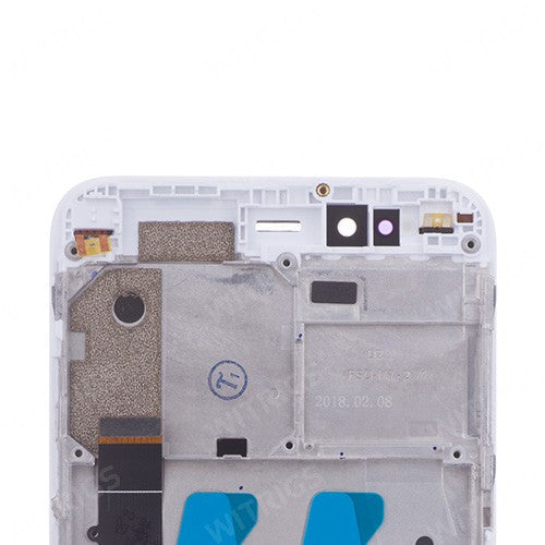 Custom Screen Replacement with Frame for Xiaomi Mi A1 White