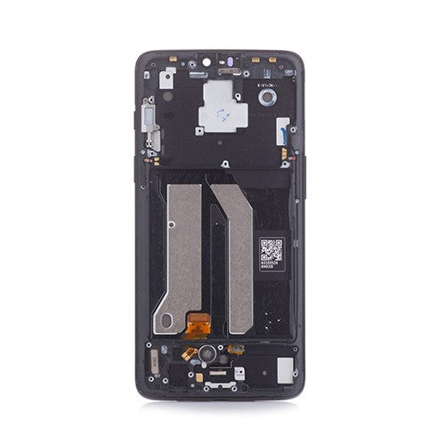 OEM Screen Replacement with Frame for OnePlus 6 Midnight Black