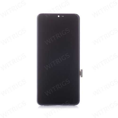 OEM Screen Replacement with Frame for LG G7 ThinQ Platinum Gray