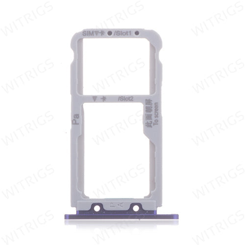 OEM SIM + SD Card Tray for Huawei Nova 3 Blue