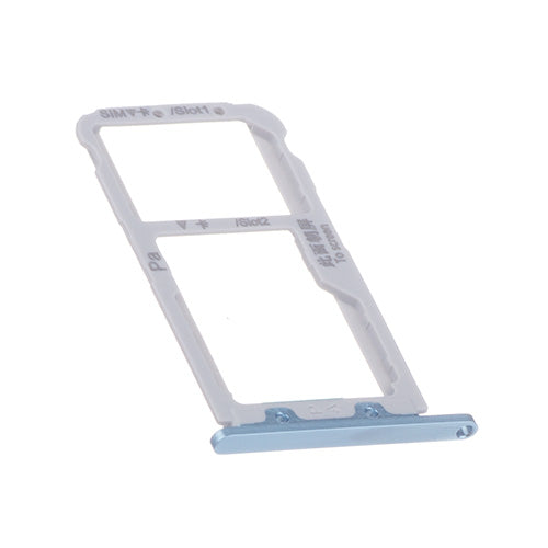 OEM SIM + SD Card Tray for Huawei Nova 3 Light Blue