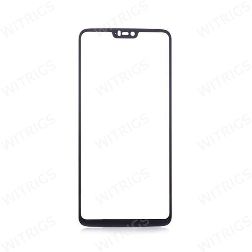 Custom Front Glass for OnePlus 6 Midnight Black