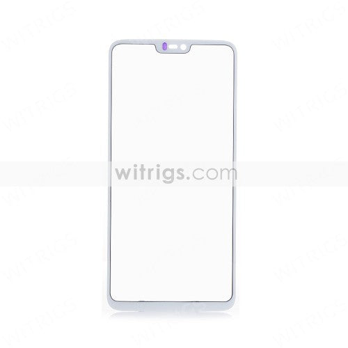 Custom Front Glass for OnePlus 6 Silk White