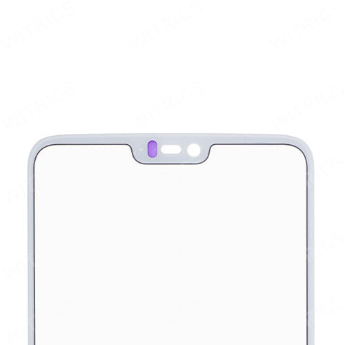 Custom Front Glass for OnePlus 6 Silk White