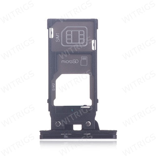 OEM Dual SIM Card Tray + SIM Cover Flap for Sony Xperia XZ2 Premium Ch