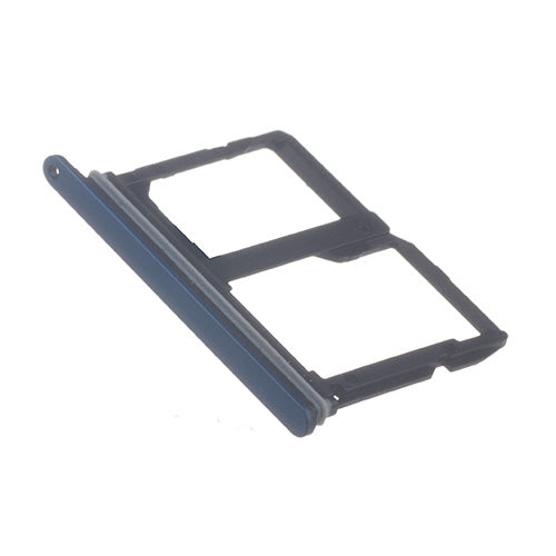 OEM SIM + SD Card Tray for LG Q7 (Q710) Moroccan Blue