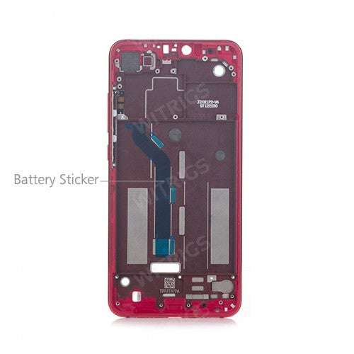 OEM Middle Frame for Xiaomi Mi 8 Lite Red