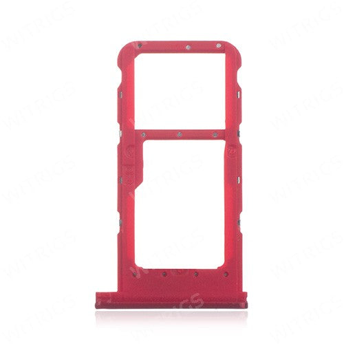 OEM SIM + SD Card Tray for Huawei Nova 3i Acacia Red