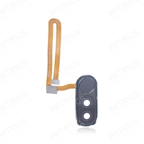 OEM Camera Lens + Fingerprint Scanner Flex for Xiaomi Pocophone F1 Graphite Black